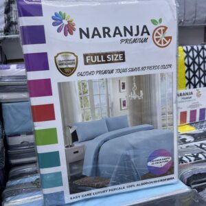 Sabanas Naranja Premium Matrimonial Unicolor