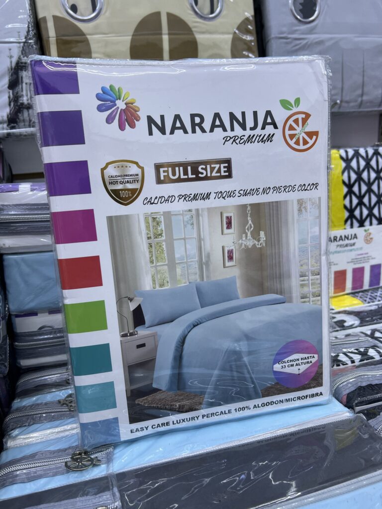 Sabanas Naranja Premium Matrimonial Unicolor